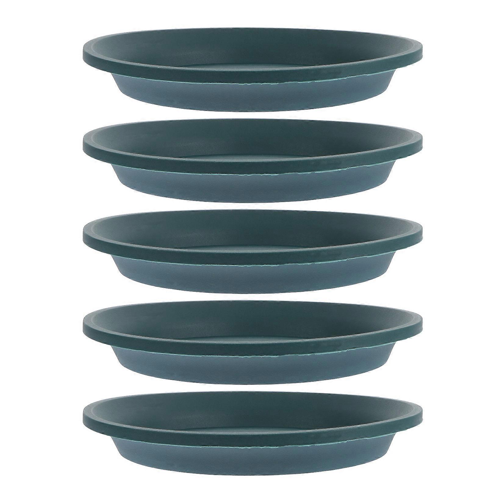 Here's a polished product description for your item:
**5pcs Plant Pot Tray Saucers – Durable & Easy to Clean Flowerpot Base Trays for Home