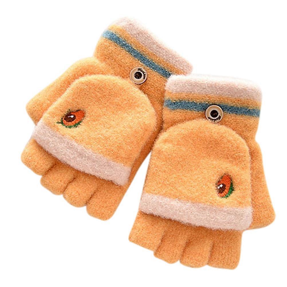 Gloves For Girls Winter Warmth Keeping Durable Portable Children Assorted Cover 1 Pair