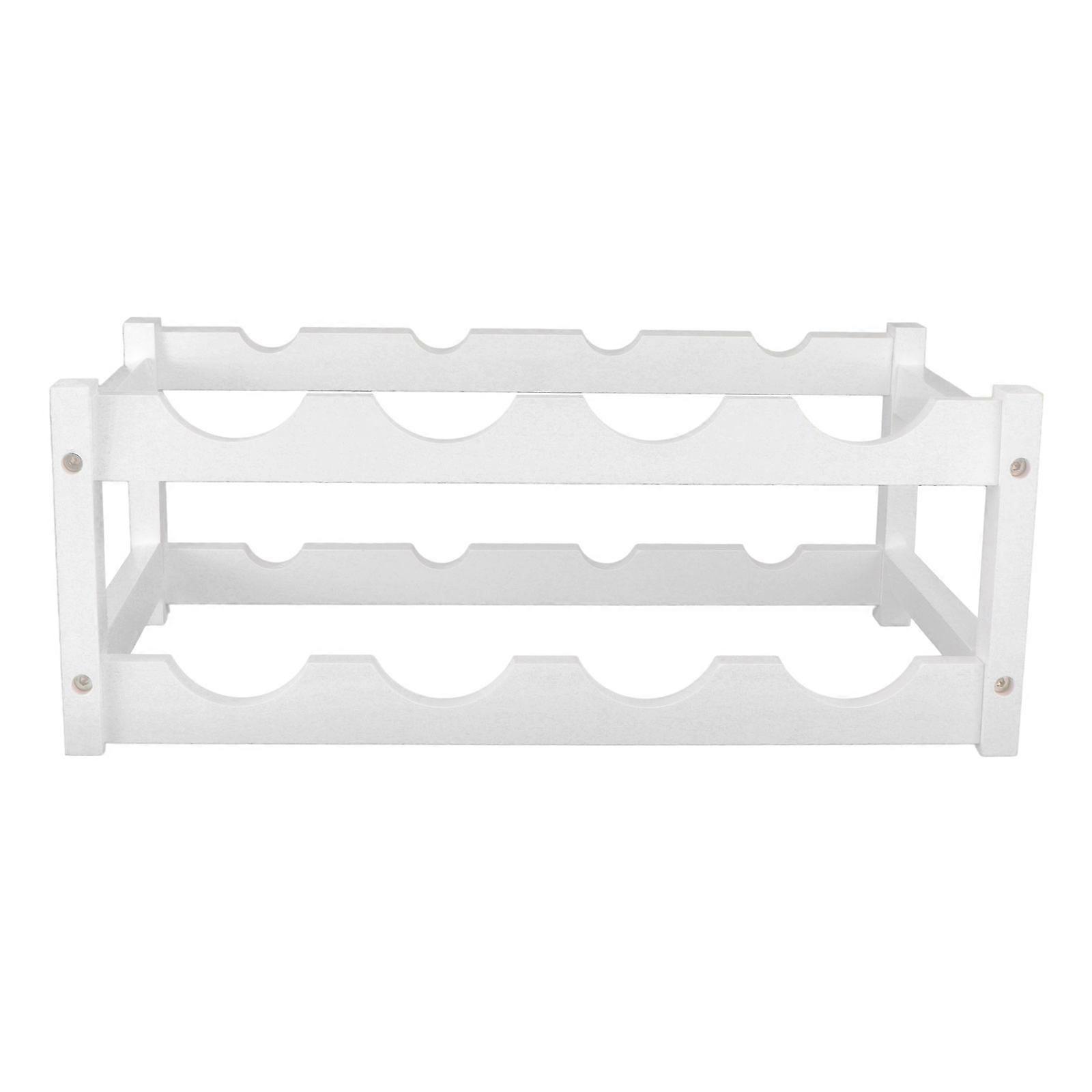 White Synthetic Material Red Rack for Storage Elegant Tabletop Decoration 10 Capacity