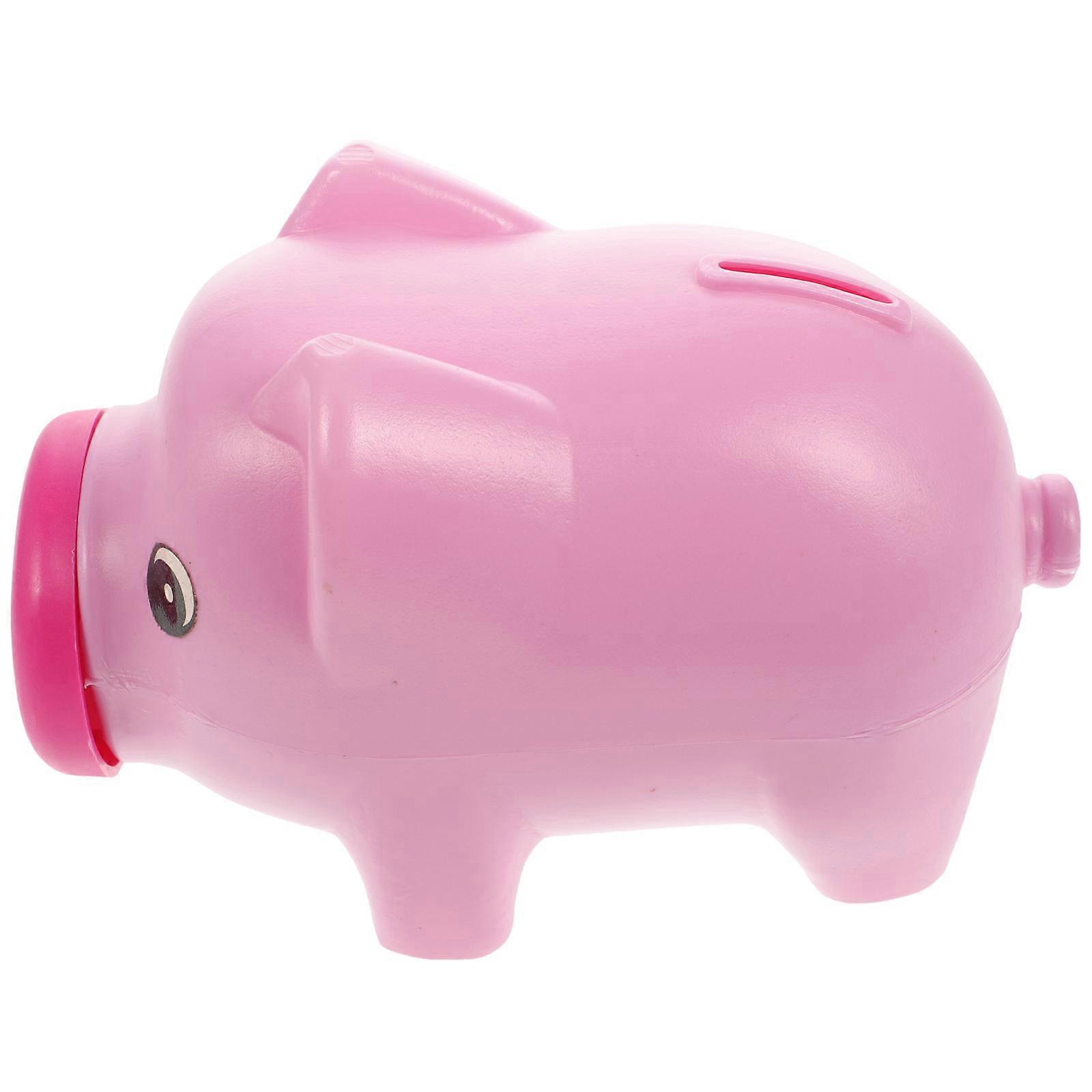 Adorable Pig Shaped Plastic Coin Storage Container Cute Money Box for Bedroom Decor, Promotes Saving Habits, Multi Scene Use