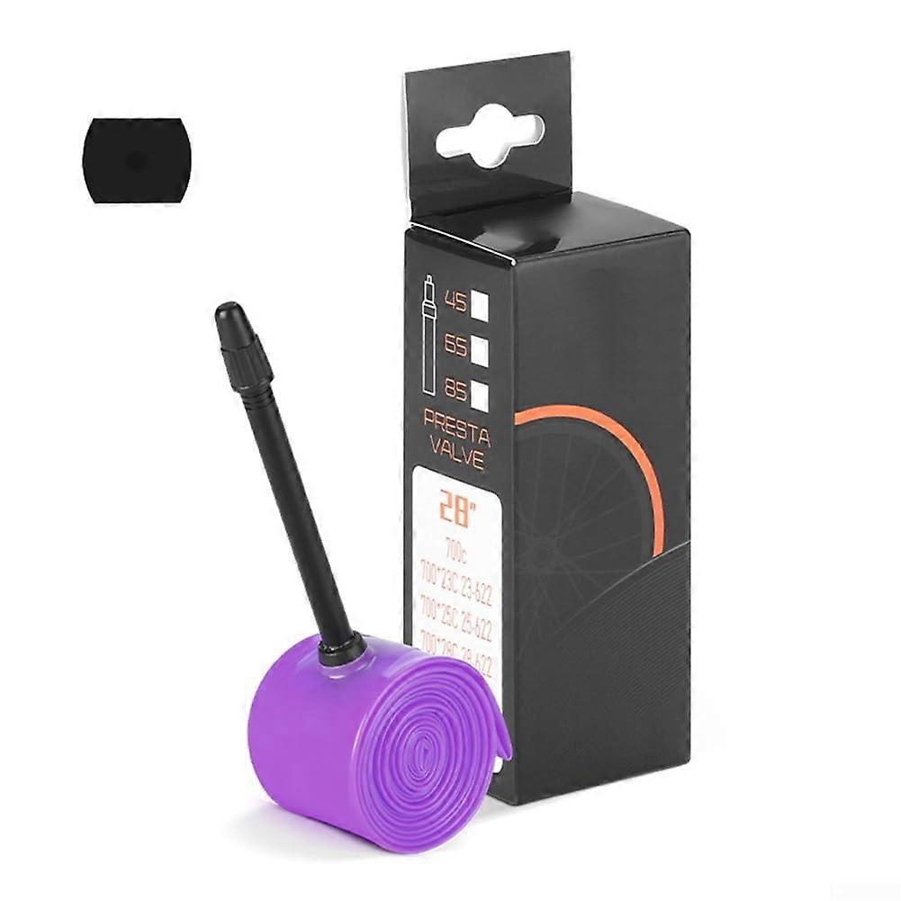 Hose 700 x 23/25/28C with PV 65 mm, innovative design for improved driving efficiency and comfort, Purple.