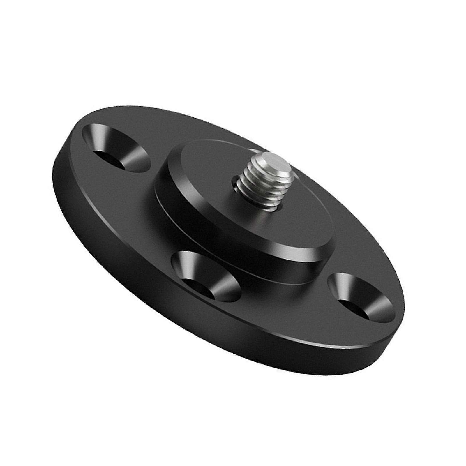 Multi Purpose Aluminum Alloy 1/4 Screw Adapter Fixing Base for Mounting Tripods Tablet Stands and Studio Lighting Multicolor