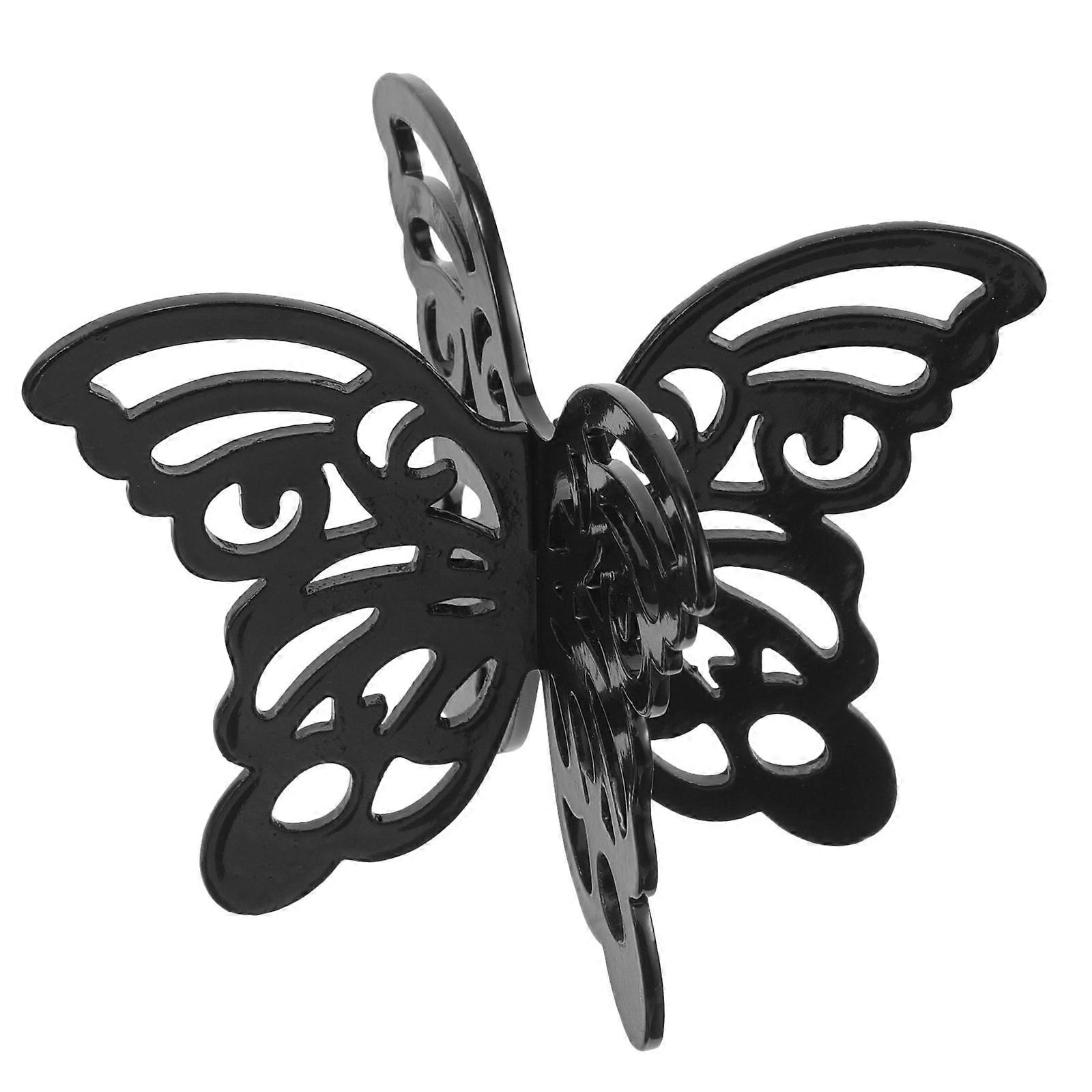Butterfly Shaped Crystal Ball Display Stand, Iron Sphere Base Desktop Decor Holder for Crystal Spheres, Portable Lightweight Decorative