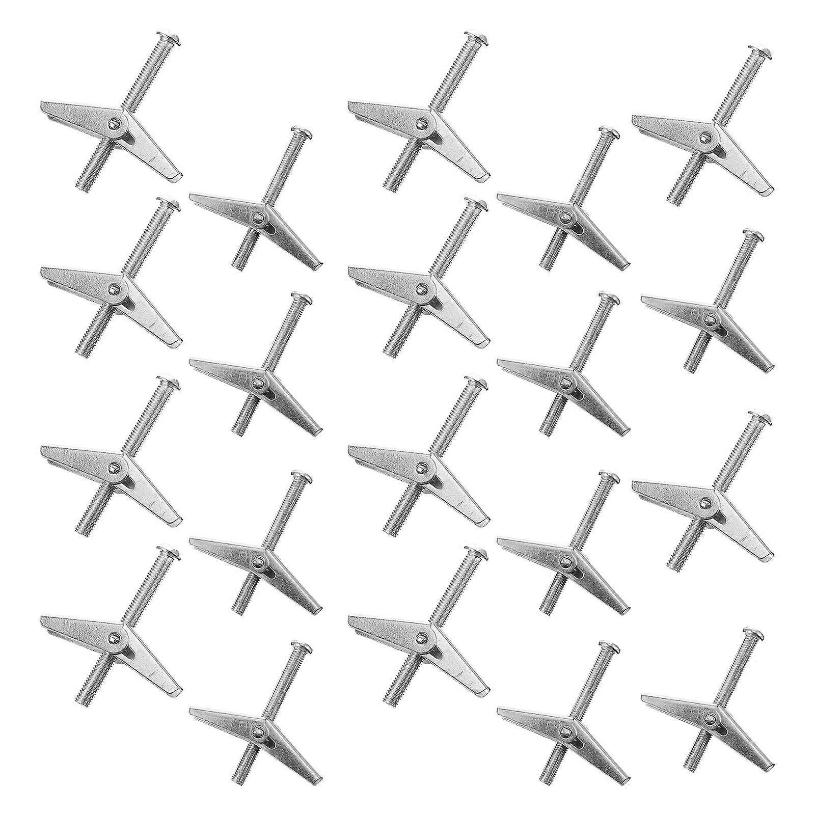 20pcs Heavy Duty Toggle Bolt Wing Nut for Hanging Items Drywall Bolts (M5 M6)