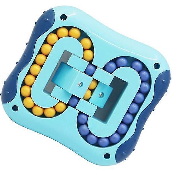 Rotating Magic Cube Fidget Spinner Toys For Children Puzzle Educational Party Interaction Sea Blue