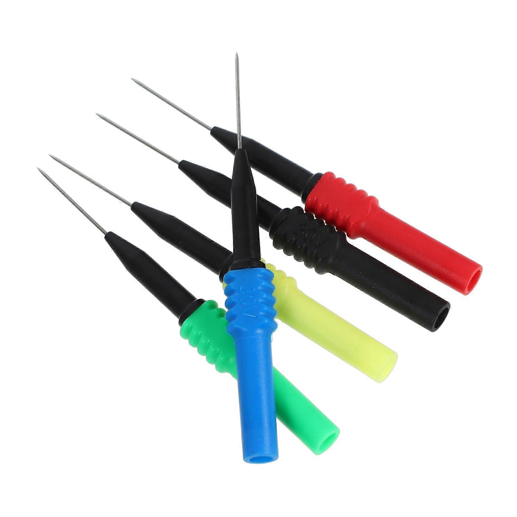 5Pcs Automotive Circuit Tester Pin Back Probes Test Probe for Multimeter NonDestructive Testing Tool for Electrical Applications