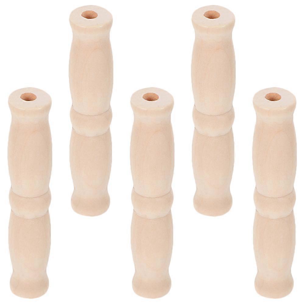 Wooden Bucket Handle Replacement for Home and Outdoor Use Ivory Color 9cm