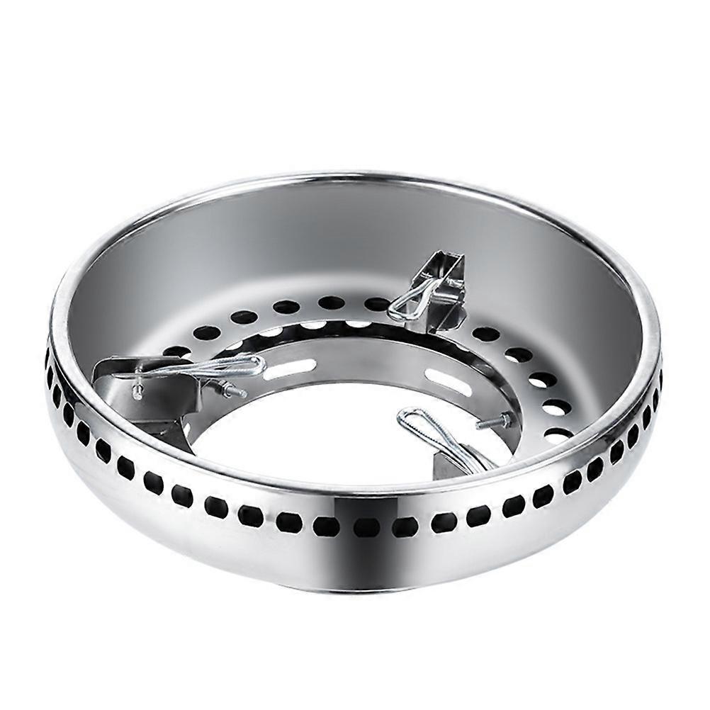 Double Layer Stainless Steel Gas Stove Rack for Cooking High Temperature Resistance Silver