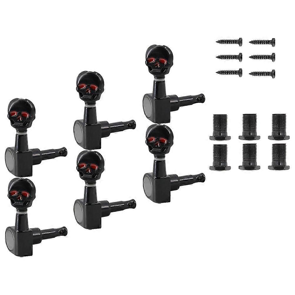 Classical Folk Guitar Tuning Pegs Sound Clarity String Adjustment Black 1Set