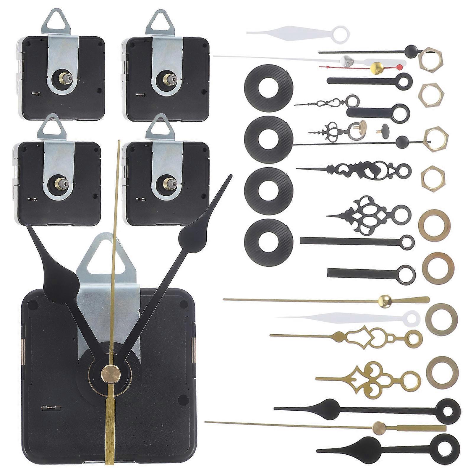Clock Repair Parts High Precision Timing Simple Style Round Plastic Alloy For Handicraft Enthusiasts Do It Yourselfers 1 Set