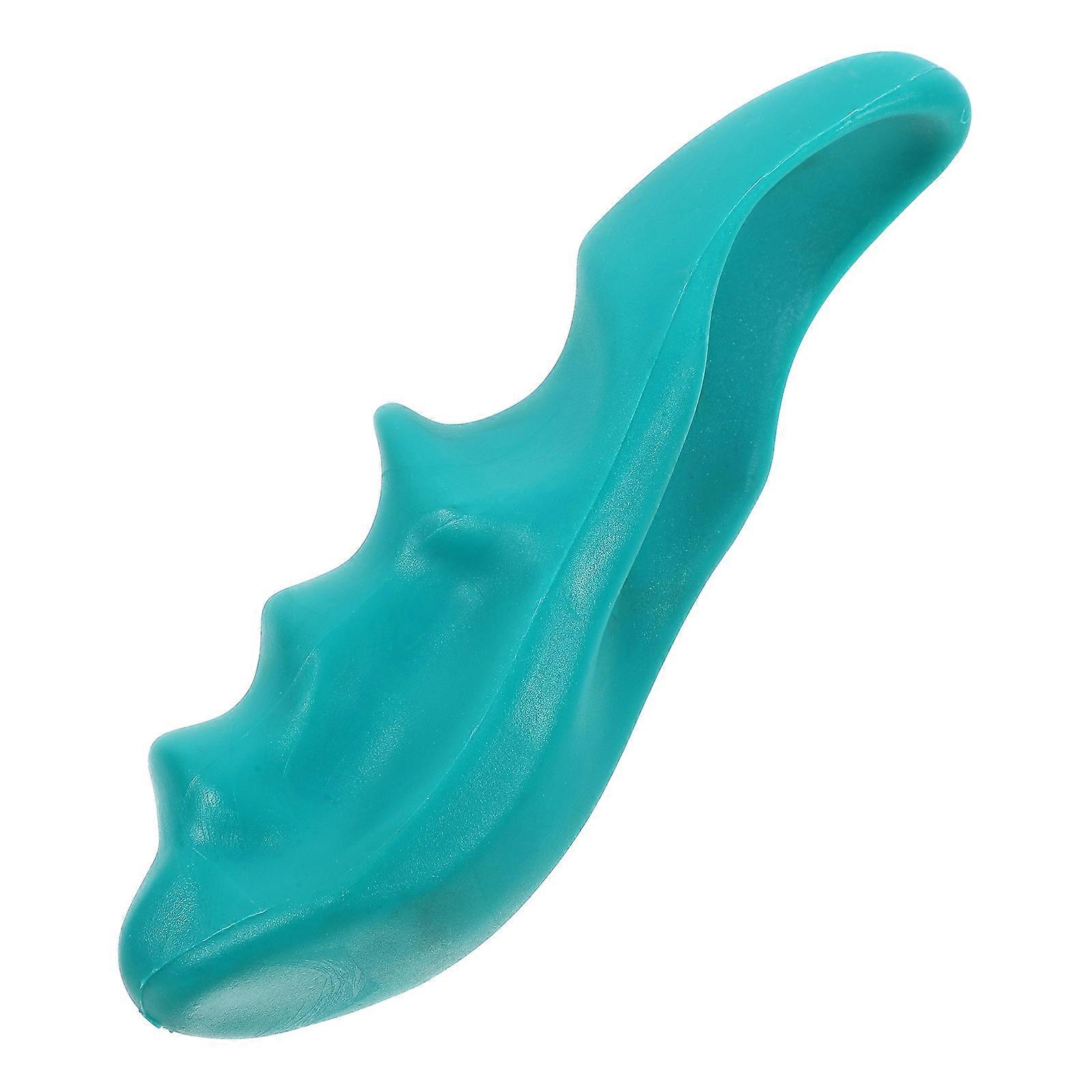 Green Massage Stick with Wave Handle for Deep Tissue Massage at Home 6.5 inches