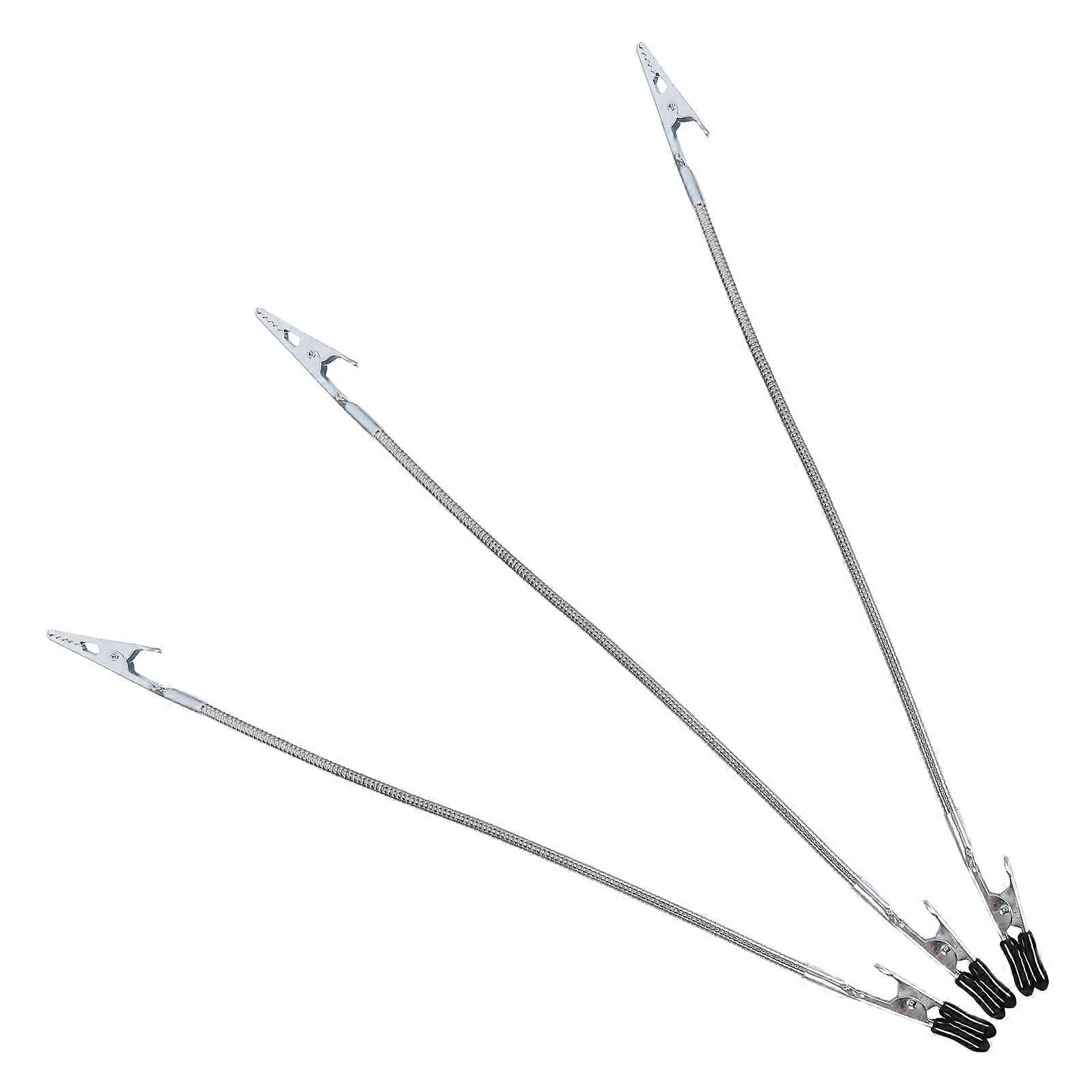3pcs Flexible Clamps for Soldering Portable Wire Holding Tool with Antislip Coating for Precision Work in Tight Spaces and Outdoor Projects