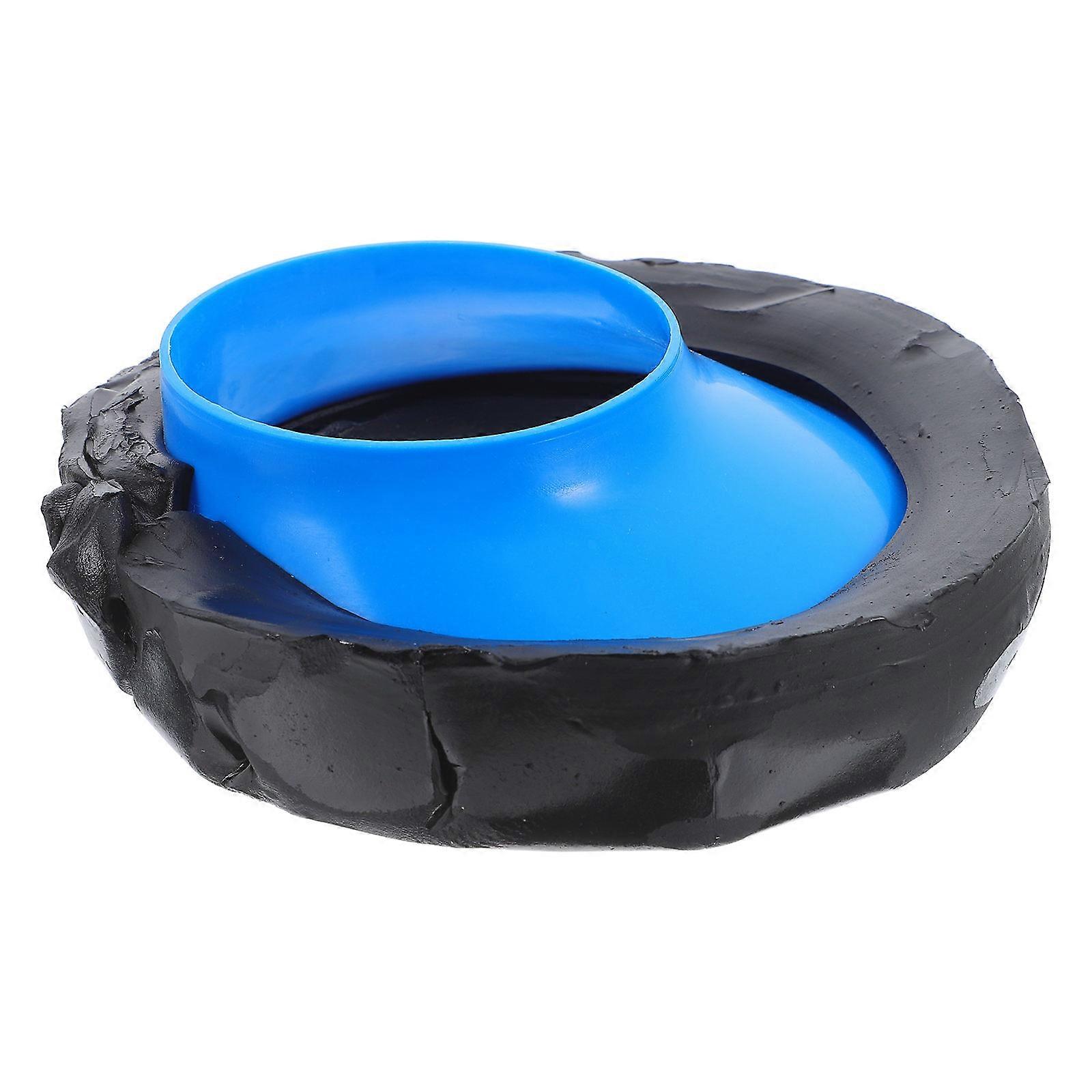 Toilet Tank Replacement Kit Blue Rubber Gasket Easy Installation Prevents Leaks for Home Use Fits Various Models