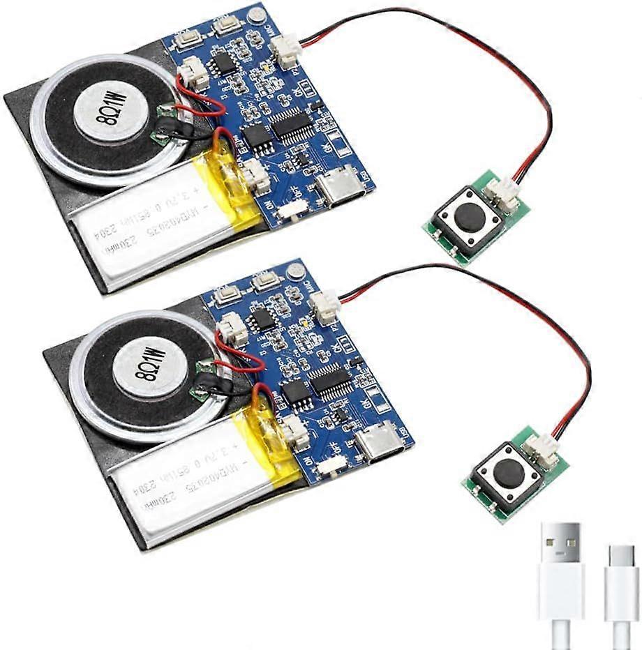 2025 Latest Model Module - 16MB Button Activated Sound Module with Speaker