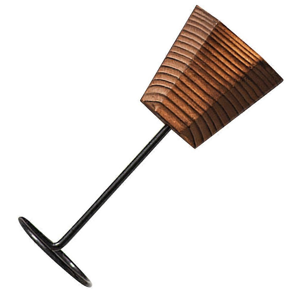 Vintage Multi Iron Candle Holder for Storage with Wood and Iron Materials Crafted with Attention to Detail 7.5 Inches