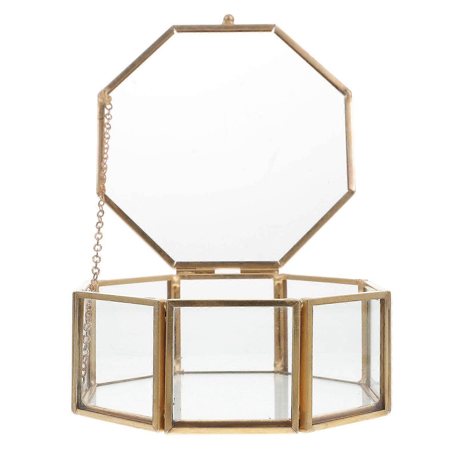 Here's a polished product description for your **Transparent Octagonal Jewelry Storage Box**:

 

### **Transparent Octagonal Jewelry Storage Box –
