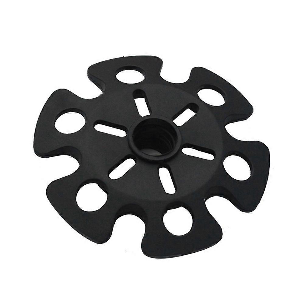 Climbing Accessory Kit Square Shape Black Color High Altitude Use Trekking Pole Baskets For Hiking Backpacking Trekking 6Pcs