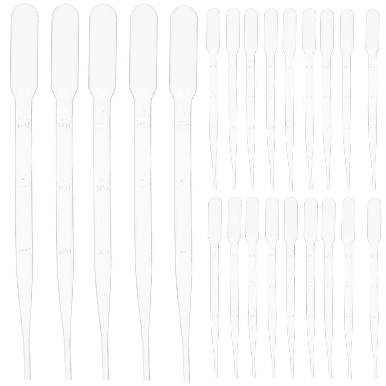Clear Plastic Dropper for Laboratory Use with Calibrated Markings 3ML