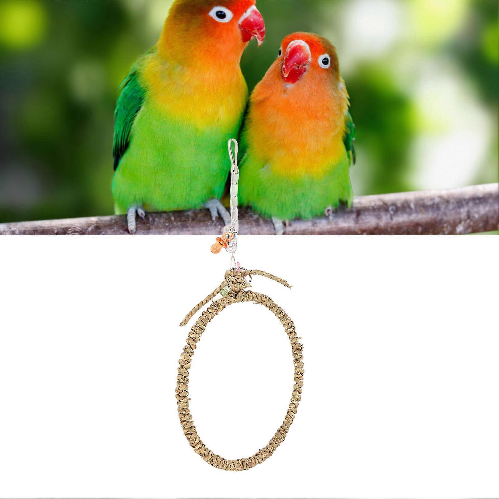 Bird Rope Perch Swing 36x19cm Safe Bite-Resistant Toy