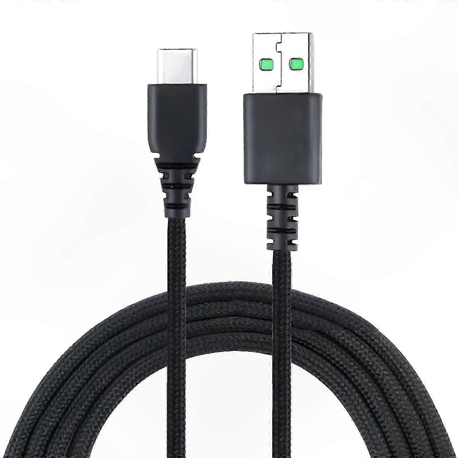 Soft PVC Mouse Cable Mouse Line Replacement Mouse Wire for V2/Basilisk/Deathadder V2 Mouse White