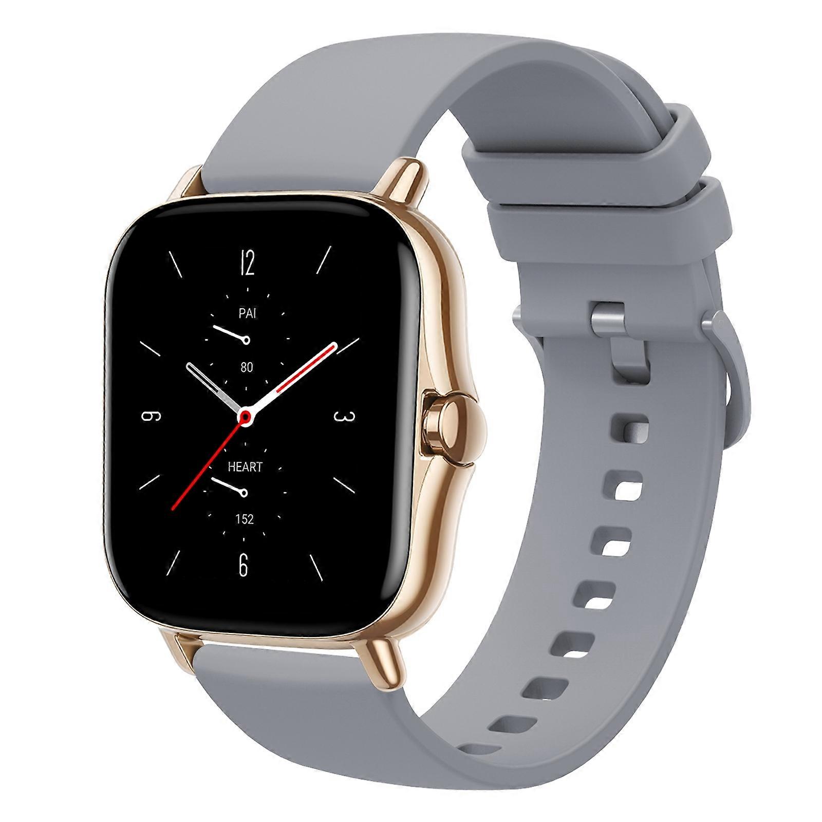 For Amazfit GTS 2 20mm Solid Color Soft Silicone Watch Band