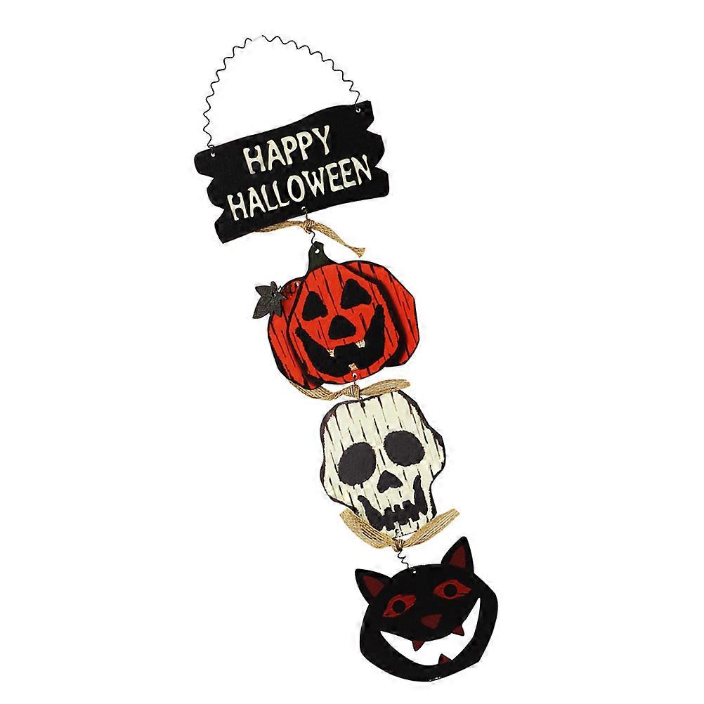 Halloween Hanging Sign 1Pc Decorative Door Pendant For Shop Window 40X12.5CM Rectangular Shape Unique Design