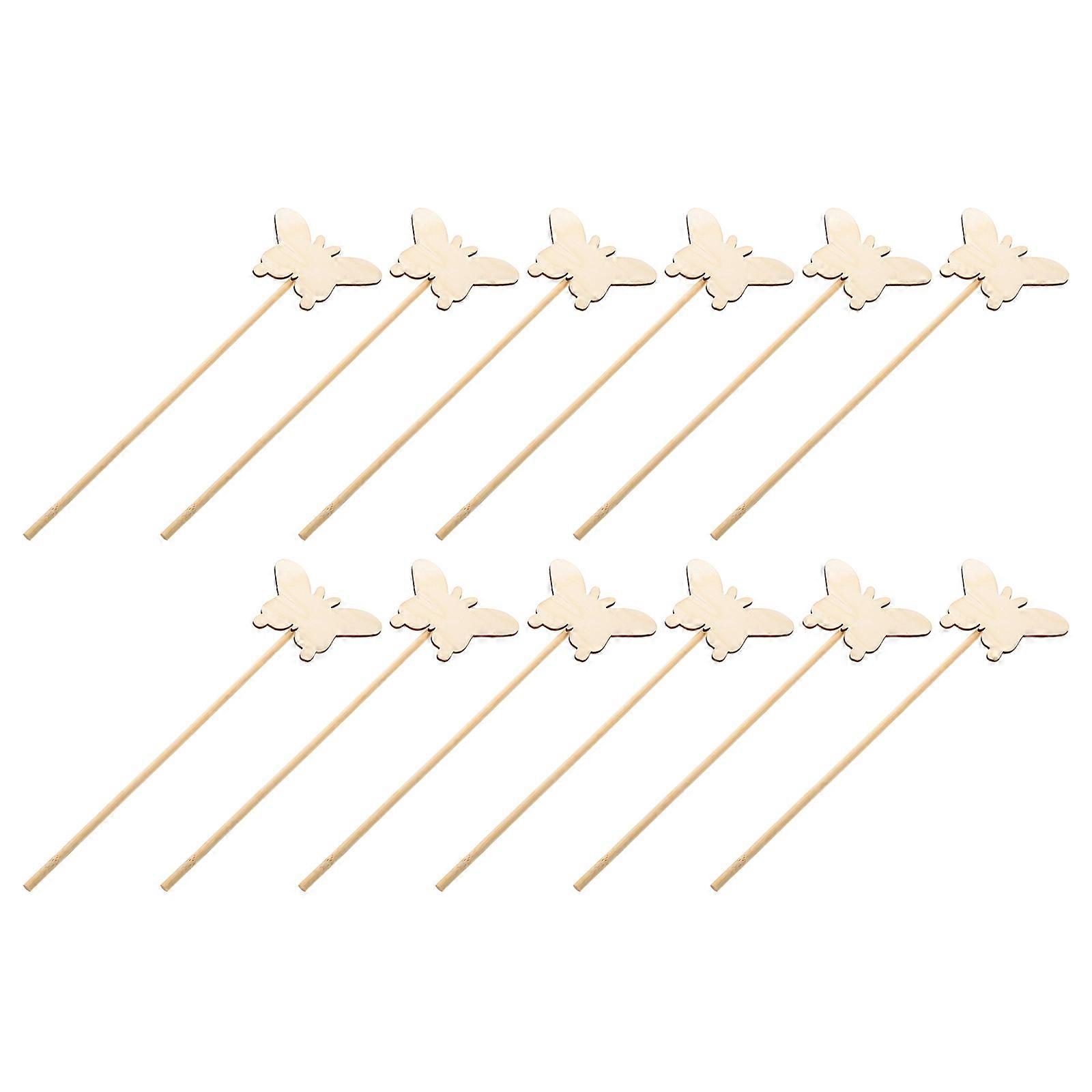 It looks like you're referring to a product listing for a **DIY wooden fairy wand craft kit** with butterfly decorations, intended for creative play,