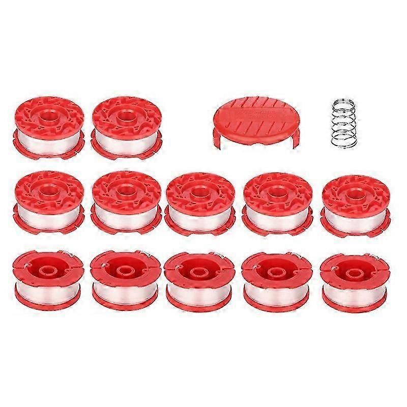 Type A For Craftsman CMCST900/CMCST915 Lawn Mower 12 Line Spools + Spool Cap + Spring Set,CMZST065
