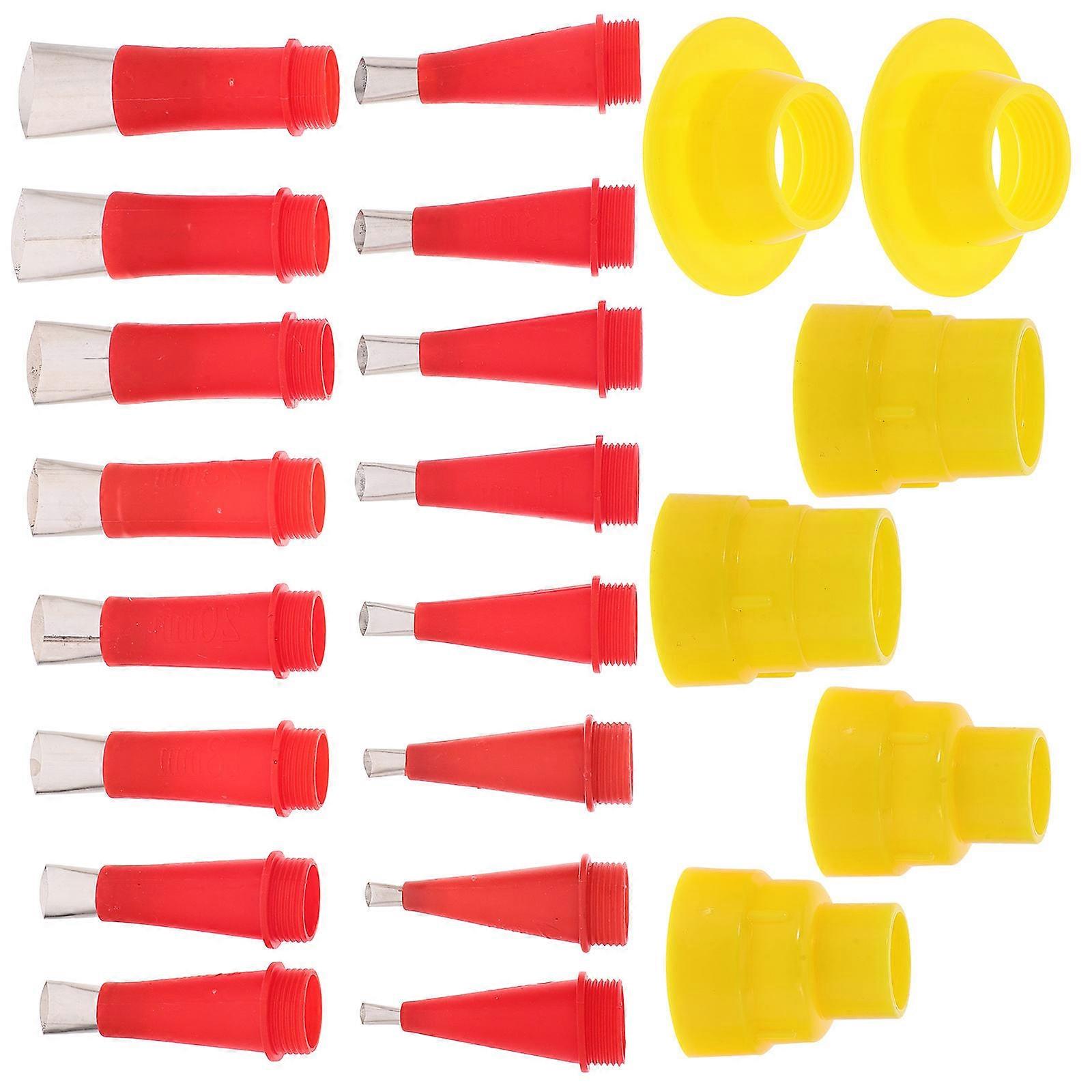 22pcs Durable Caulking Nozzle Kit with Stainless Steel and Rubber for Home Use Versatile Sealant