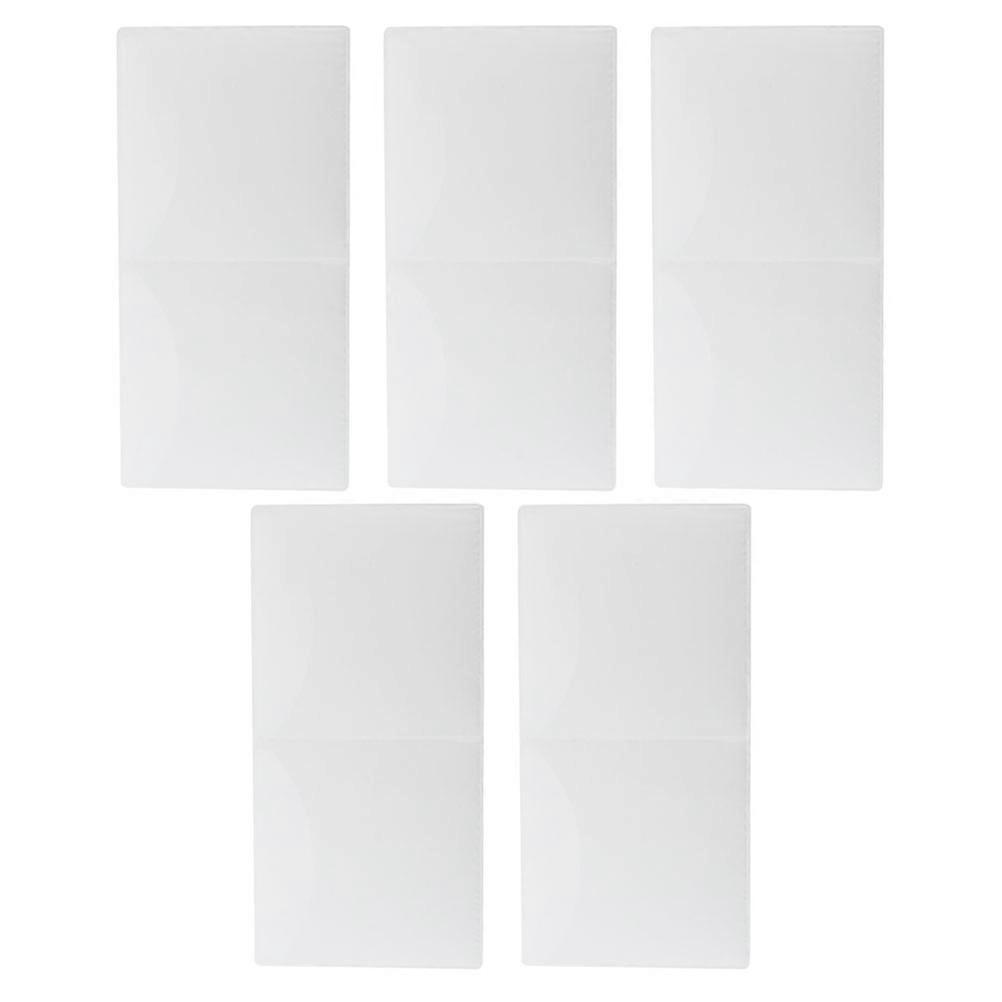 Clear Electrostatic Windshield Stickers 5Pcs Crafted PVC For Car Windshields Prevent Scratching Elegant Design For Decorative Use