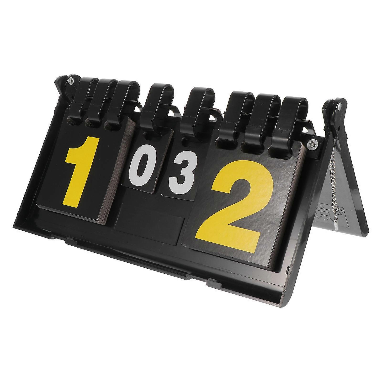 Professional 4-Digit Score Recorder for Ball Games with Black Plastic Material