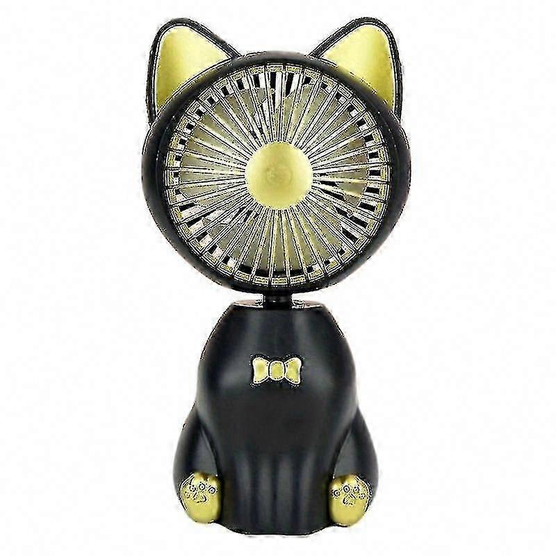 USB قابلة لإعادة الشحن لطيف Cat مروحة محمولة باليد - محمولة ، صامتة ، سطح المكتب وهدية العطلات
