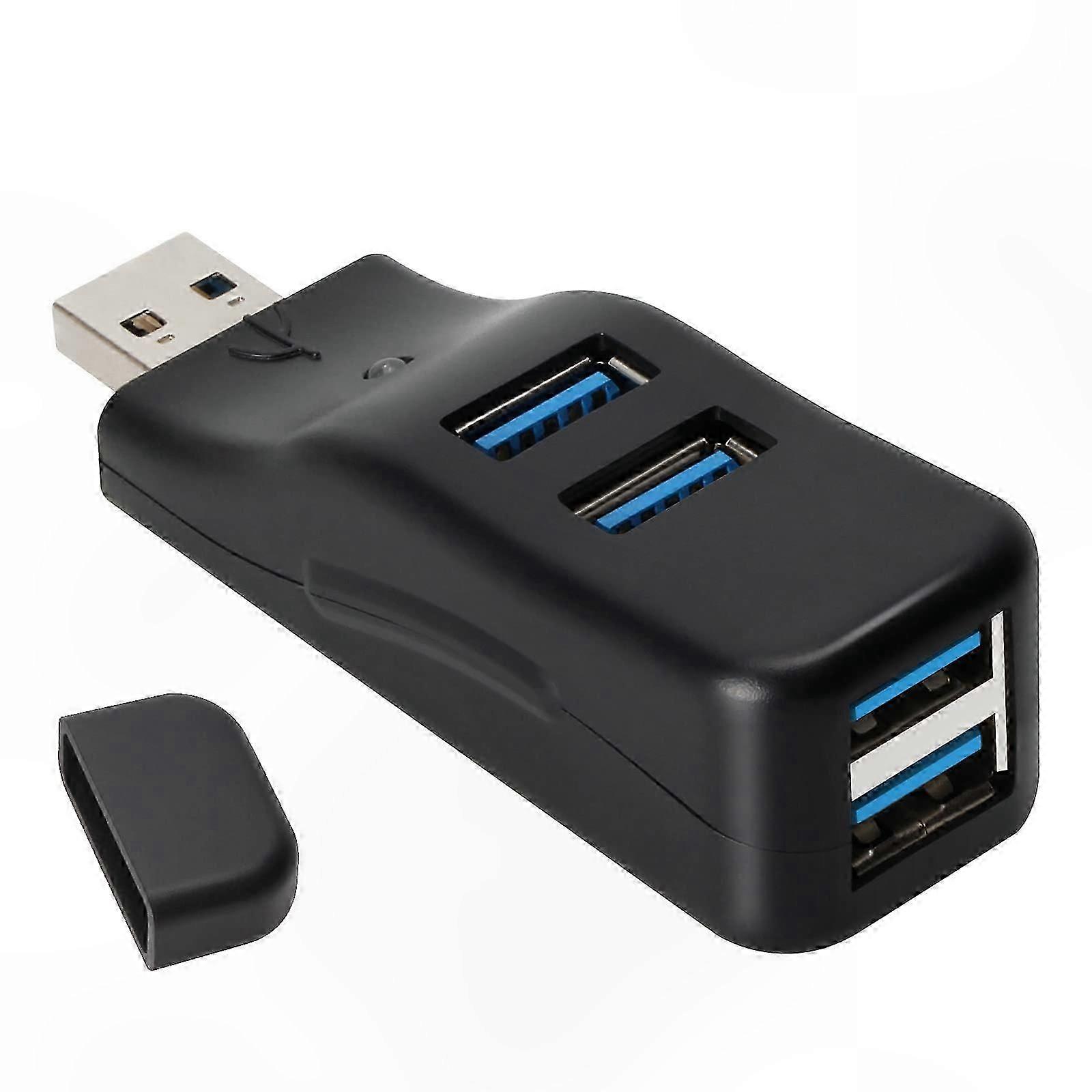 4-Port USB 3.0 Hub, High-Speed Data Splitter Adapter for Multiple Devices Connection