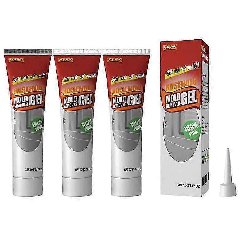 1-3PCS Mold Remover Gel Mildew Cleaning Agent Tile Floor Stain Cleaner Gel Fast Acting 90g