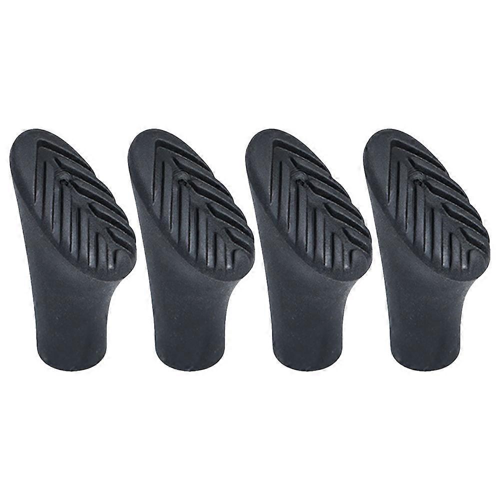 Rubber Tip Covers For Climbing Poles 4Pcs Anti-slip Design Ideal For Men And Women In Outdoor Climbing And Trekking Activities