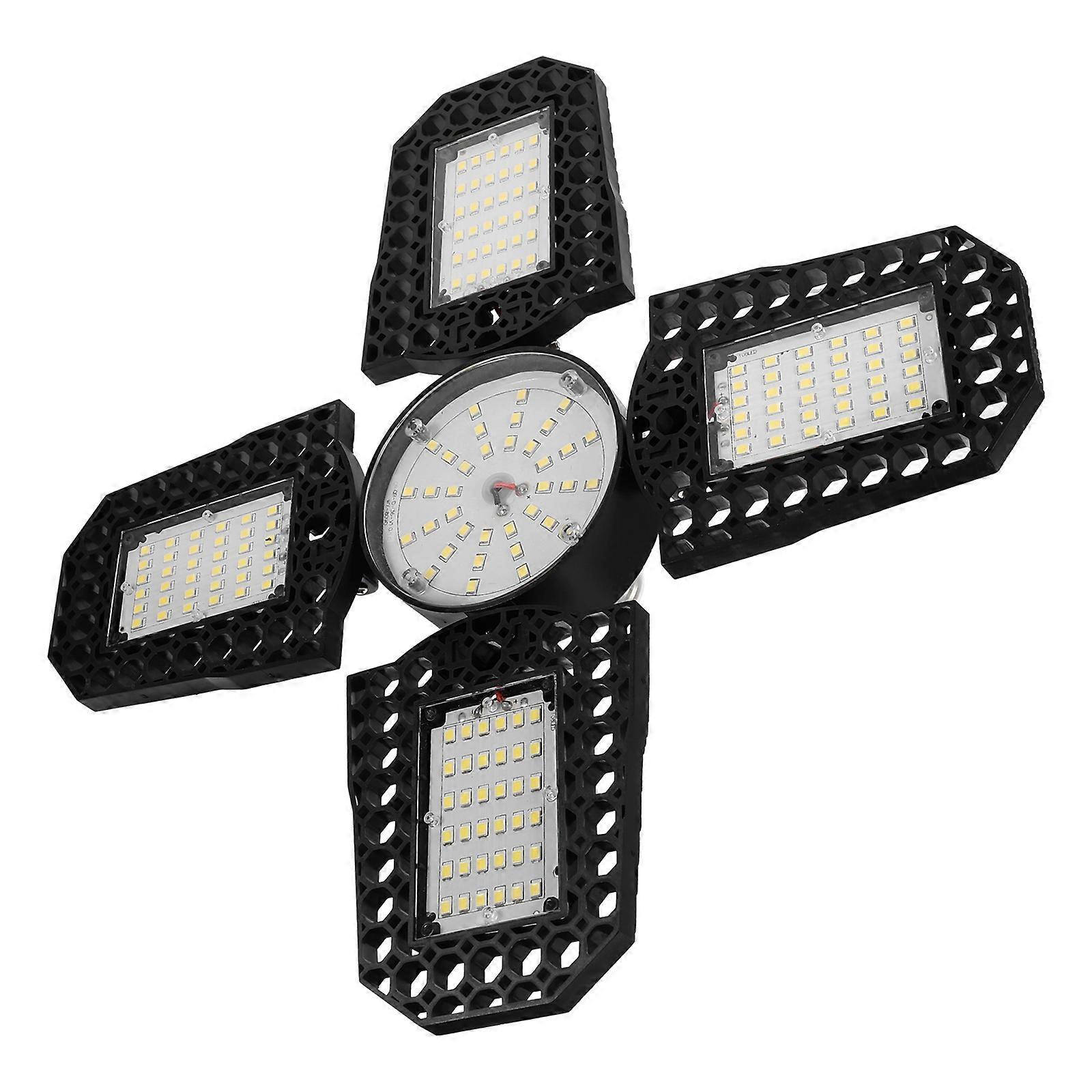 Ceiling Light For Garage 1Pack Black Color Adjustable Illumination Designed For Warehouse With