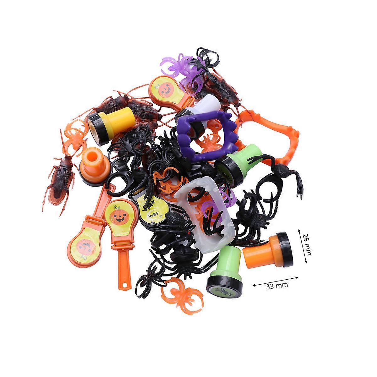 Trick Or Treat Halloween Toys 67PCS Assorted Color For Kids Classroom Giveaways Random Style Relaxation