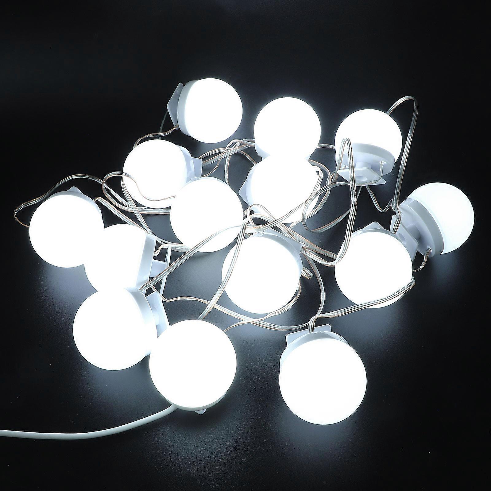 14Pcs LED Vanity Bulbs Brightness Adjustable For Bathroom Mirror Perfect For Home Square