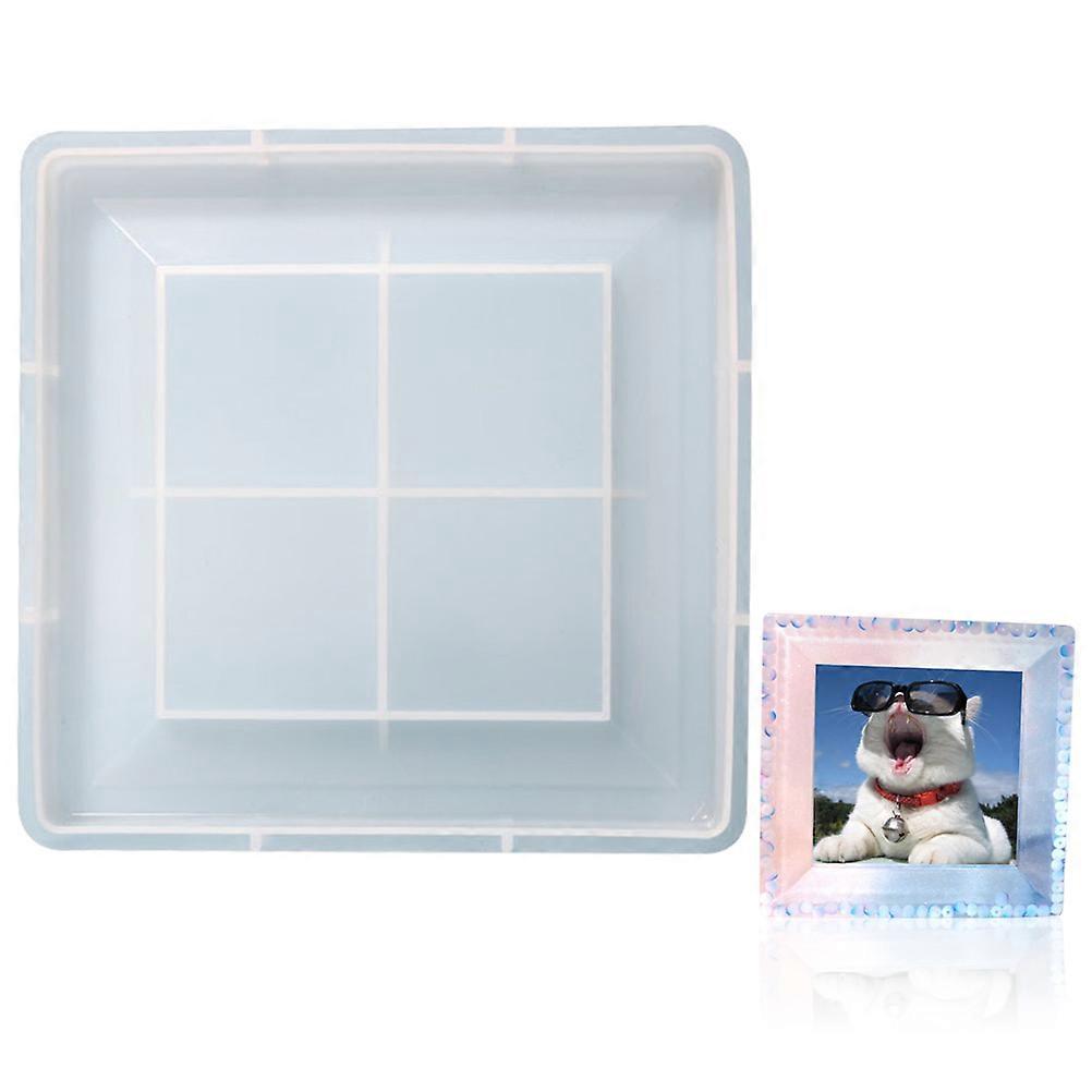 Creative Picture Frame Molds For Craft Enthusiasts Resin Casting 2.2X17.6X17.6CM White 1Set
