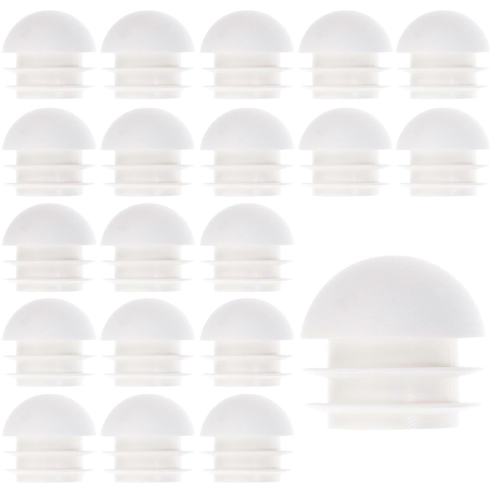 Plastic Chair Leg Caps 100pcs Round Tube Protectors for Furniture Noise Reduction Scratch Prevention Durable Easy Installation Compatible with