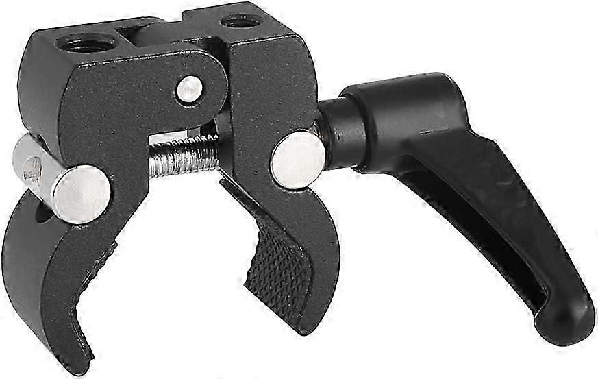 Super Crab Clamp with 1/4"-20 & 3/8"-16 Thread Hole for Camera Flash Light