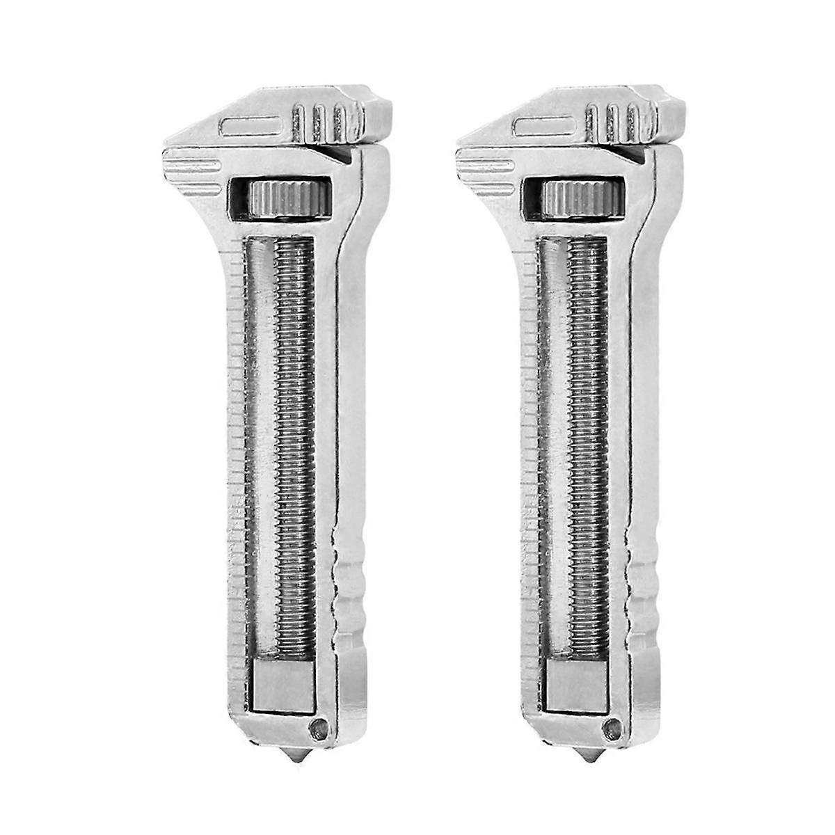 Mini Multitool Wrench,Compact Multitool, Multifunctional Beer Bottle Opener,Mini Spanner for Repairing Camping Hiking-A