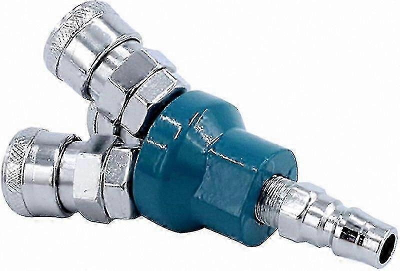 3-Way Pneumatic Air Compressor Manifold Connector for Multi-Hose Coupler Fittings Tools