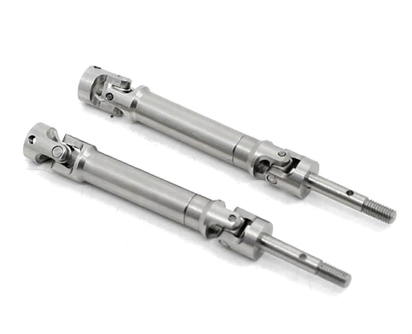 RC Drive Shafts Compatible With 2WD Slash Stampede 1/10 Scale, Steel Front Axle Shaft And Rear Driveshaft, Upgrade Parts