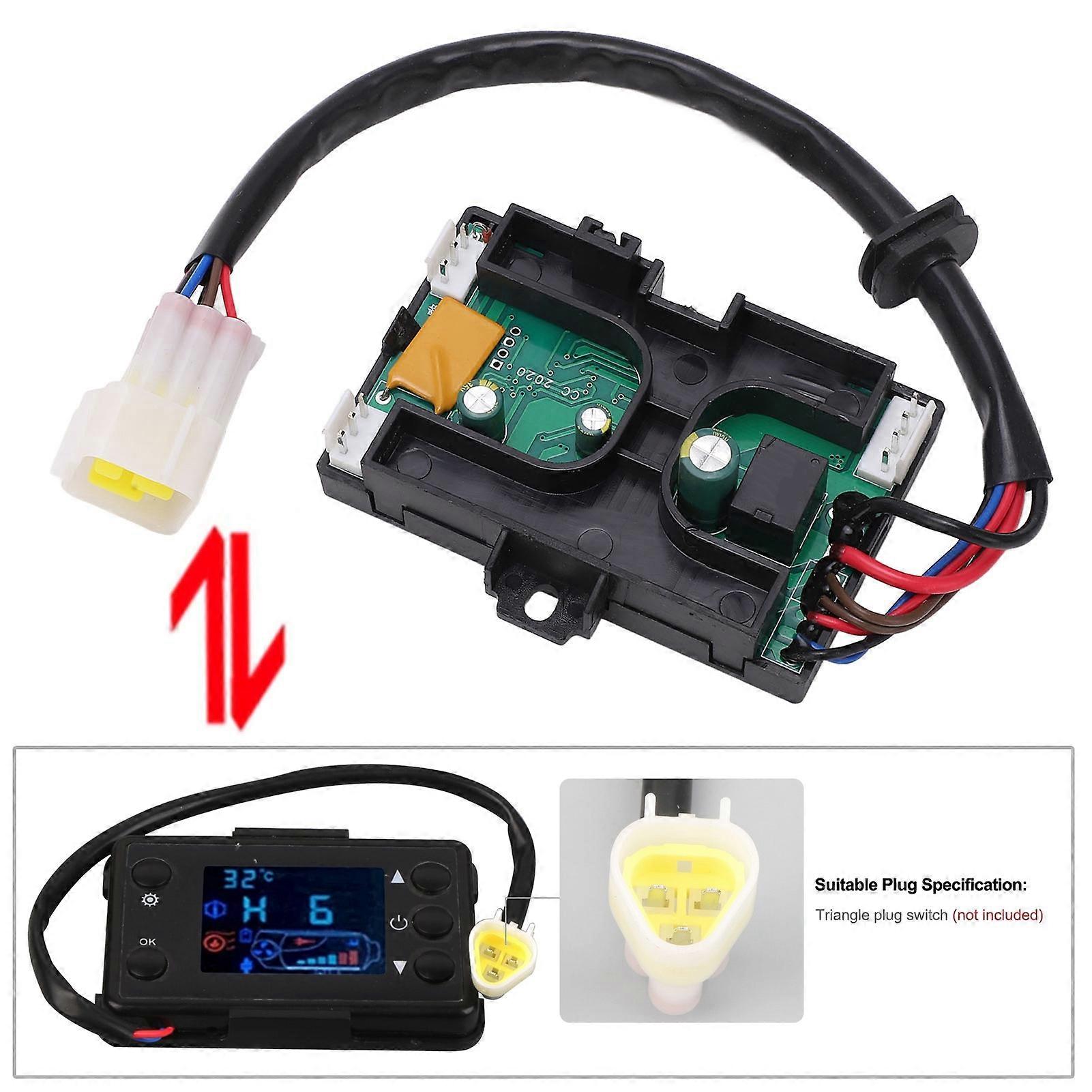 5KW Parking Heater Controller Board 7 Wire Heater Motherboard Controller LCD Remote Control for Car 12V 