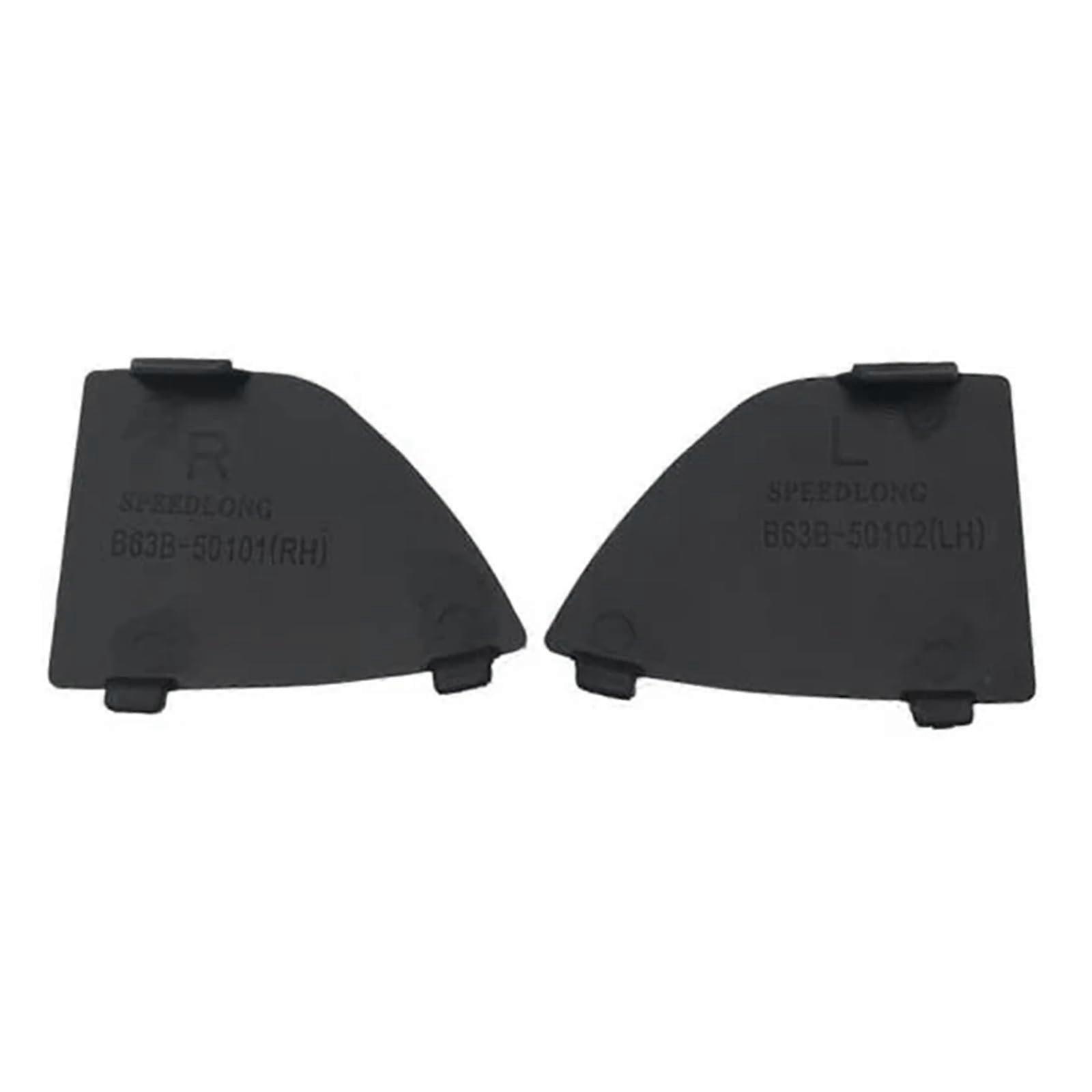 Auto-Tow Hook Eye Cover for Front Bumper, Compatible with Mazda 3 2017-2018, B63B-50-101 B63B-50-102, Lower Grill Cap