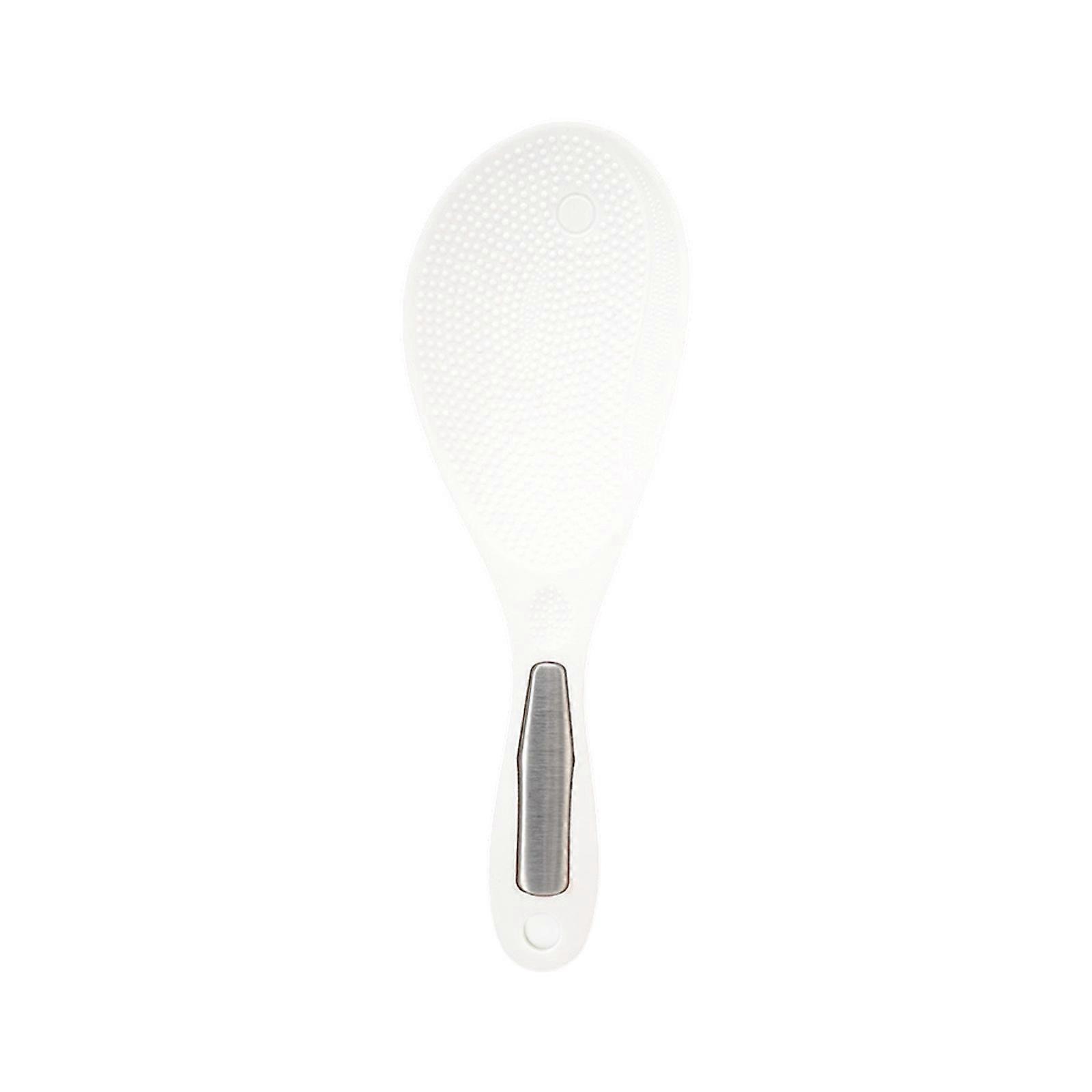 Rice Spoon With Smooth Nonstick Finish Heat Resistant PP Design Food Serving Paddle For Family Meals Preparation  White