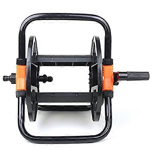 Portable Hose Reel Cart with Retractable Metal Handle, Holds 30M 1/2" Garden Hose, Lightweight Trolley for Easy Storage