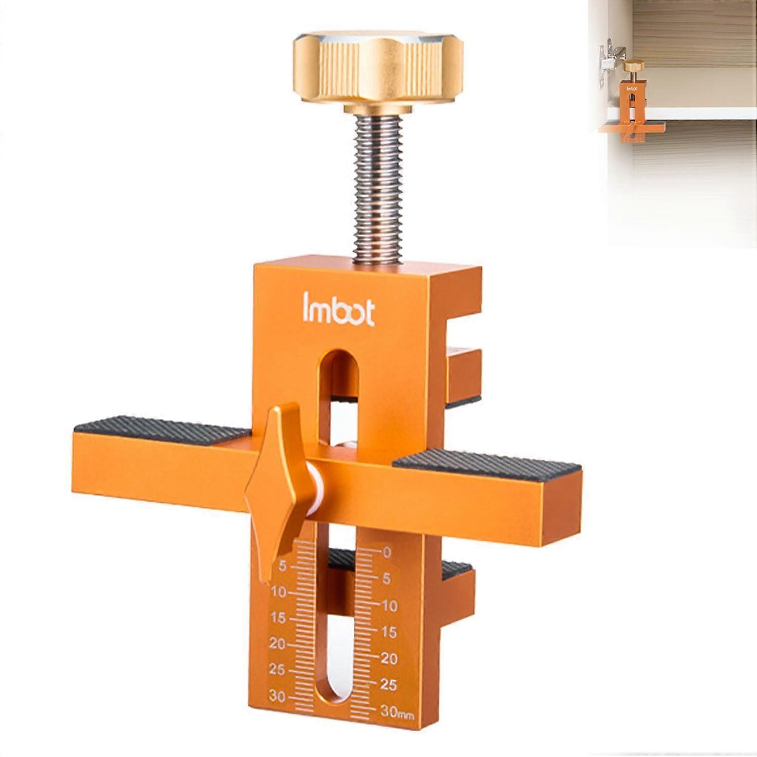 Adjustable Cabinet Door Mounting Aid, Load Capacity, Multifunctional (1) Orange