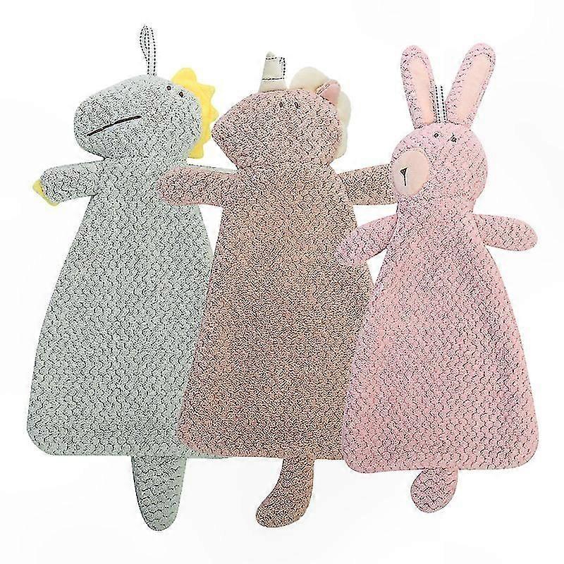 Set of 3 Quick-Dry Hand Towels with Hanging Loop, Soft and Absorbent Kitchen Towels
